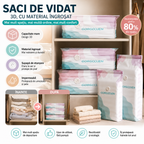 🧳 💨 Sac vidat mare compresibil: nu necesită pompă de aer, soluția ideală pentru a economisi spațiu în valiză și acasă ✈️
