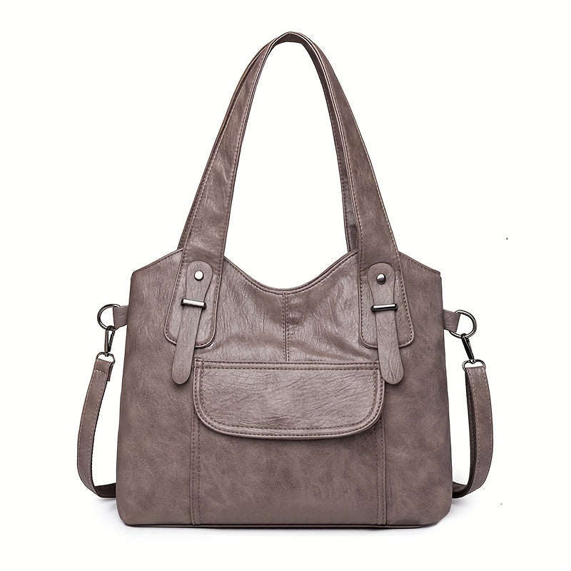 🔥✨【Calitate superioară】👜Geantă de umăr nouă pentru femei, confecționată din piele naturală de vacă, capacitate mare, piele anti-zgârieturi