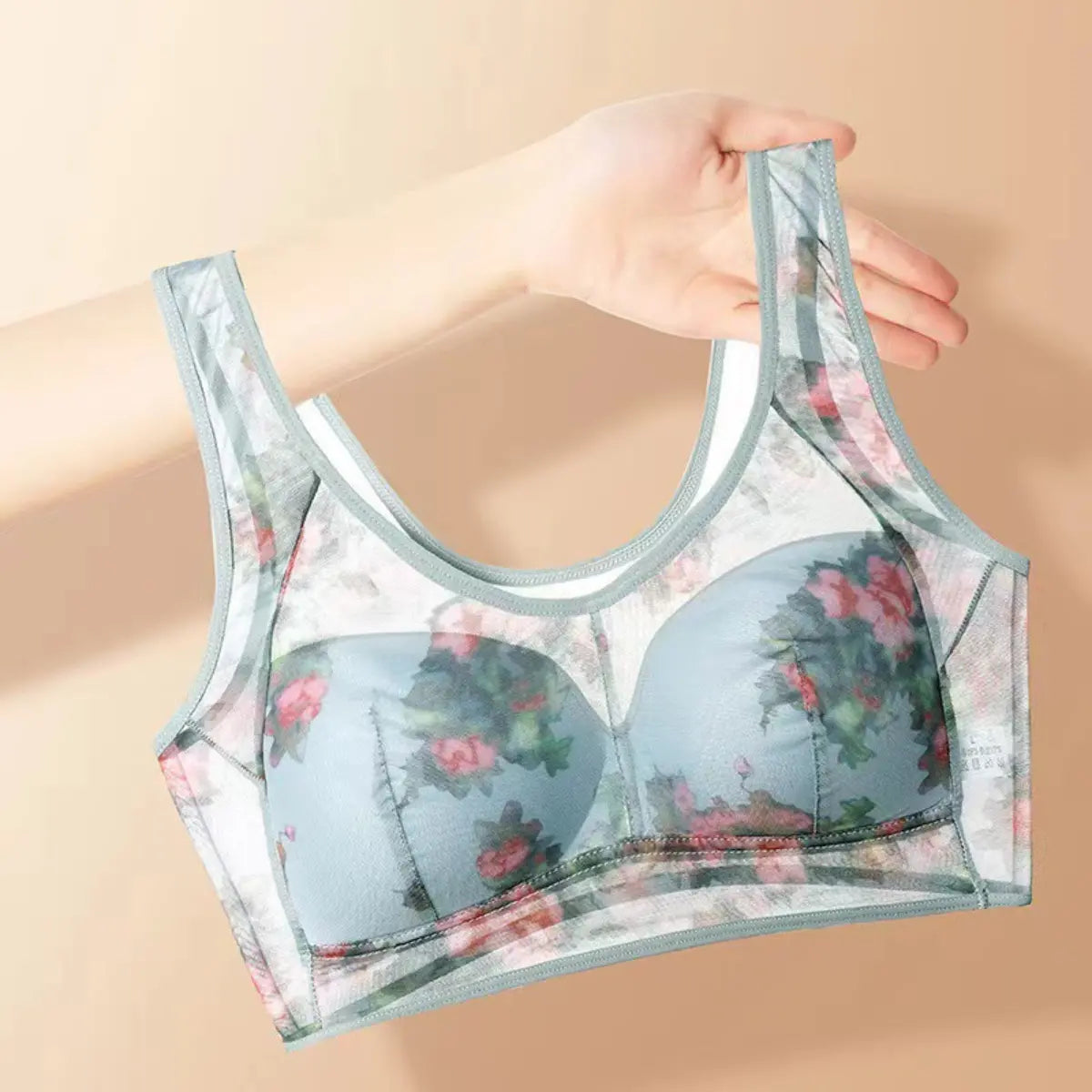 👙【Set de 3】❄️Sutien premium cu efect de susținere – din material tip mătase cu gheață, răcoros și confortabil