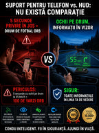 【Navigație GPS auto cu avertizare pentru evitarea obstacolelor】Vitezometru și turometru GPS de ultimă generație, cu afișaj HUD