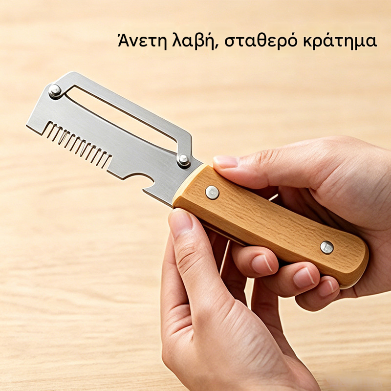 🔪🔪【Cumpără 1, Primești 1 GRATIS】 🔪🔪 Curățător de bucătărie multifuncțional 3în1: curăță, feliază și deschide dopurile sticlelor!🔪