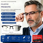 Ochelari noi cu ramă parțială pentru presbiopie, potriviți pentru persoanele de vârstă mijlocie și în vârstă, cu funcții de mărire, multifocali, sensibili la lumină, care își schimbă culoarea și blochează lumina albastră