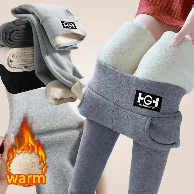 🌈🌟【M-3XL】Lână de oaie plus îmbrăcăminte exterioară îngroșată de catifea, jambiere de toamnă și iarnă din catifea austriacă