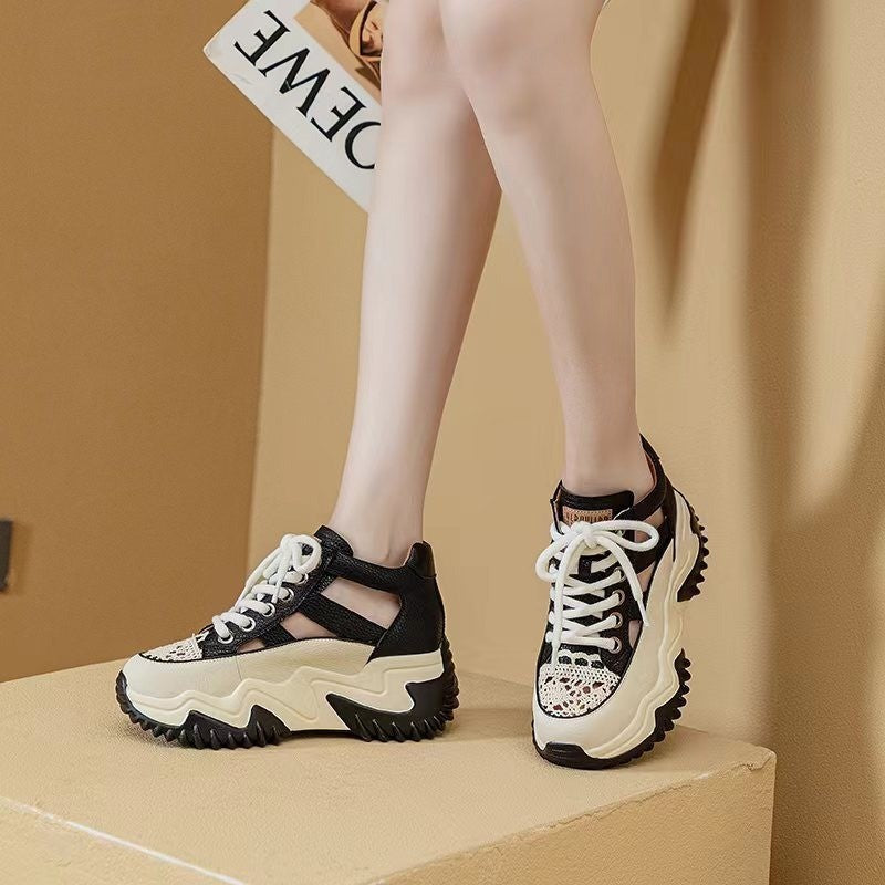 【35-40】2026 vara noi femei gol respirabil sandale casual suta cu fund gros sandale