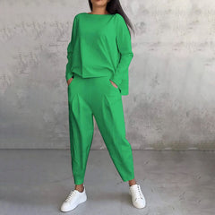 💥💥Set sport casual din bumbac pentru femei, top + pantaloni
