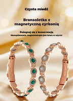✨【Vásárolj egyet, kapj egyet ingyen】Elegáns és luxus mágneses ötvözet karkötő, tiszta réz mágneses karkötő cirkóniával