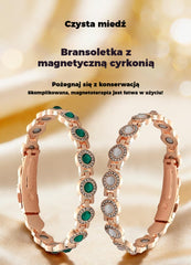 ✨【Cumperi una, primești una gratuit】Brățară magnetică elegantă și luxoasă din aliaj, brățară magnetică din cupru pur cu zirconiu cubic