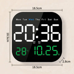 🕰️🛏️Ceas digital cu dublă utilizare pentru casă/birou – trezire delicată, spune adio alarmelor enervante / luminozitate reglabilă / funcționare silențioasă pe timp de noapte / afișaj temperatură🌙