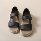 👡【35-43】 sandale retro de vară cu un singur picior din piele moale, cu talpă moale