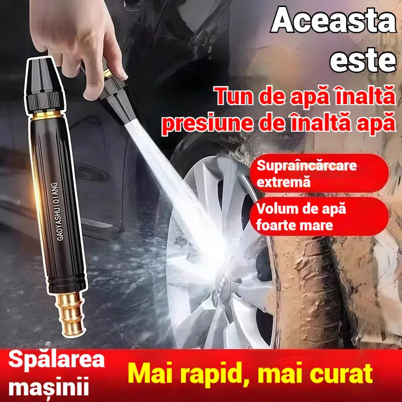 🔥【50%OFF】🔥💦Duză pentru pistol cu apă de înaltă presiune, spălare, udare flori, udare legume, duză furtun de rapel
