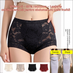 【Cumpără 2, primești 2 gratuit】 — Ultima zi - 50% reducere - Lenjerie intimă antibacteriană cu talie înaltă pentru abdomen