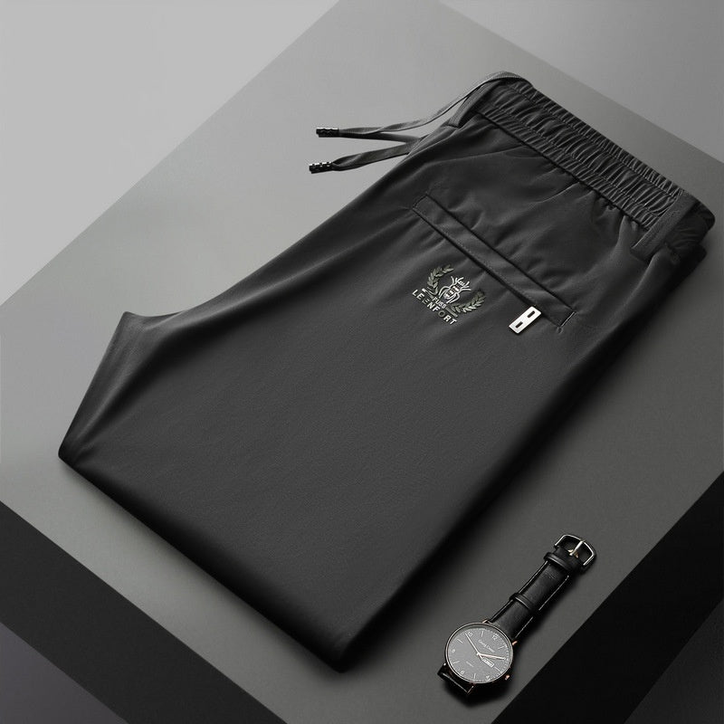 🔥【40-115kg】🔥Pantaloni noi de mătase elastică din gheață pentru primăvară și vară 2026-Plătiți online și economisiți 30lei