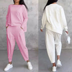 💥💥Set sport casual din bumbac pentru femei, top + pantaloni