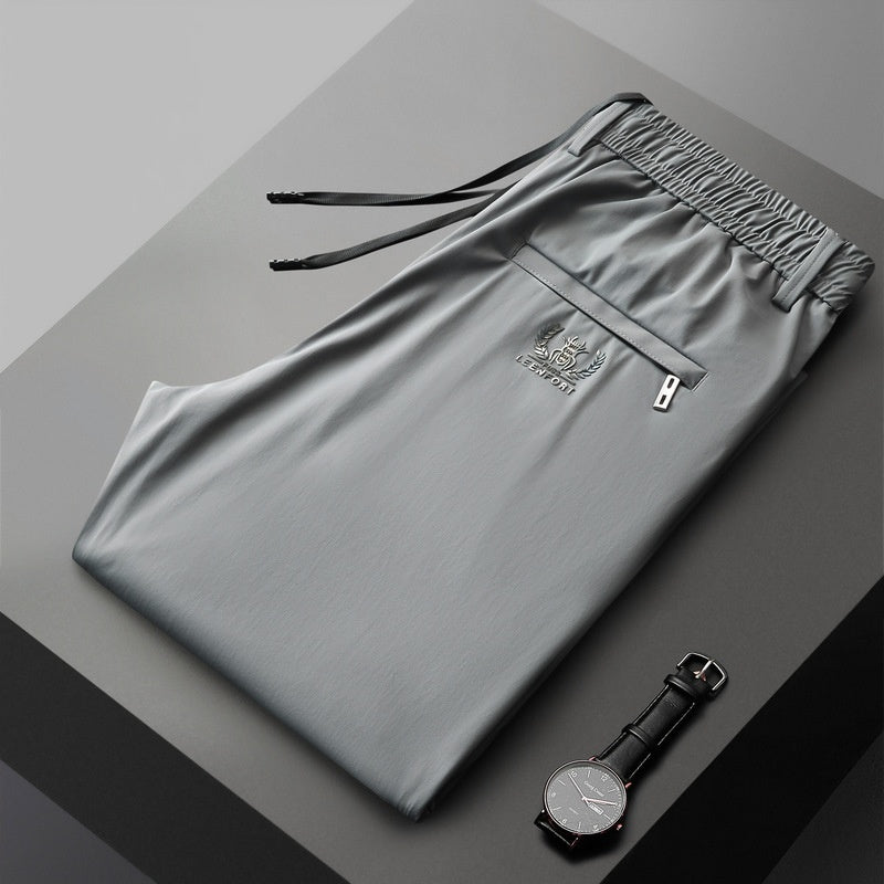 【40-115kg】🔥Pantaloni noi de mătase elastică din gheață pentru primăvară și vară 2026-Plătiți online și economisiți 30lei
