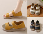 👡【35-43】 sandale retro de vară cu un singur picior din piele moale, cu talpă moale