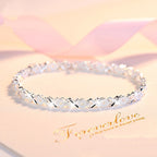 😀👉【Vásároljon egyet, kap egyet ingyen】💖🍀925 Sterling ezüst négylevelű lóhere karkötő nőknek, Love New Fashion