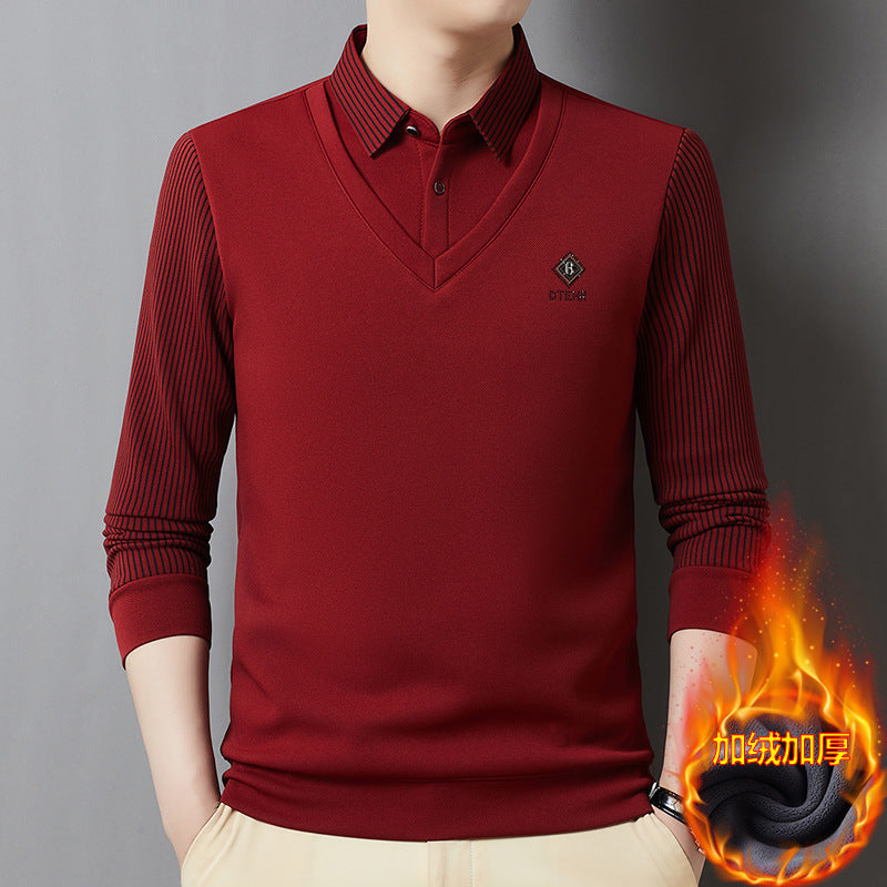 👔【M-4XL】Top cald pentru bărbați din cașmir premium, din două piese, all-in-one
