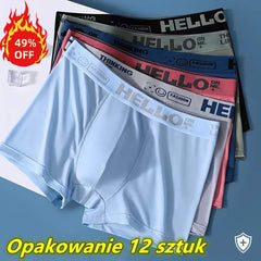 🔥【Vásároljon 3-at, kap 3-at ingyen】🧊 50% kedvezmény --- Férfi antibakteriális boxeralsó, nagy méretű, U-alakú hálós, domború modál mintával