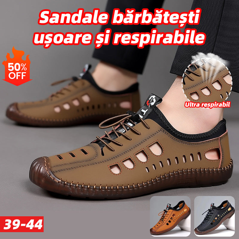 🔥👟【39～44】Sandale pentru bărbați, model nou 2026, design modern, talpă moale, ușoare și antiderapante.