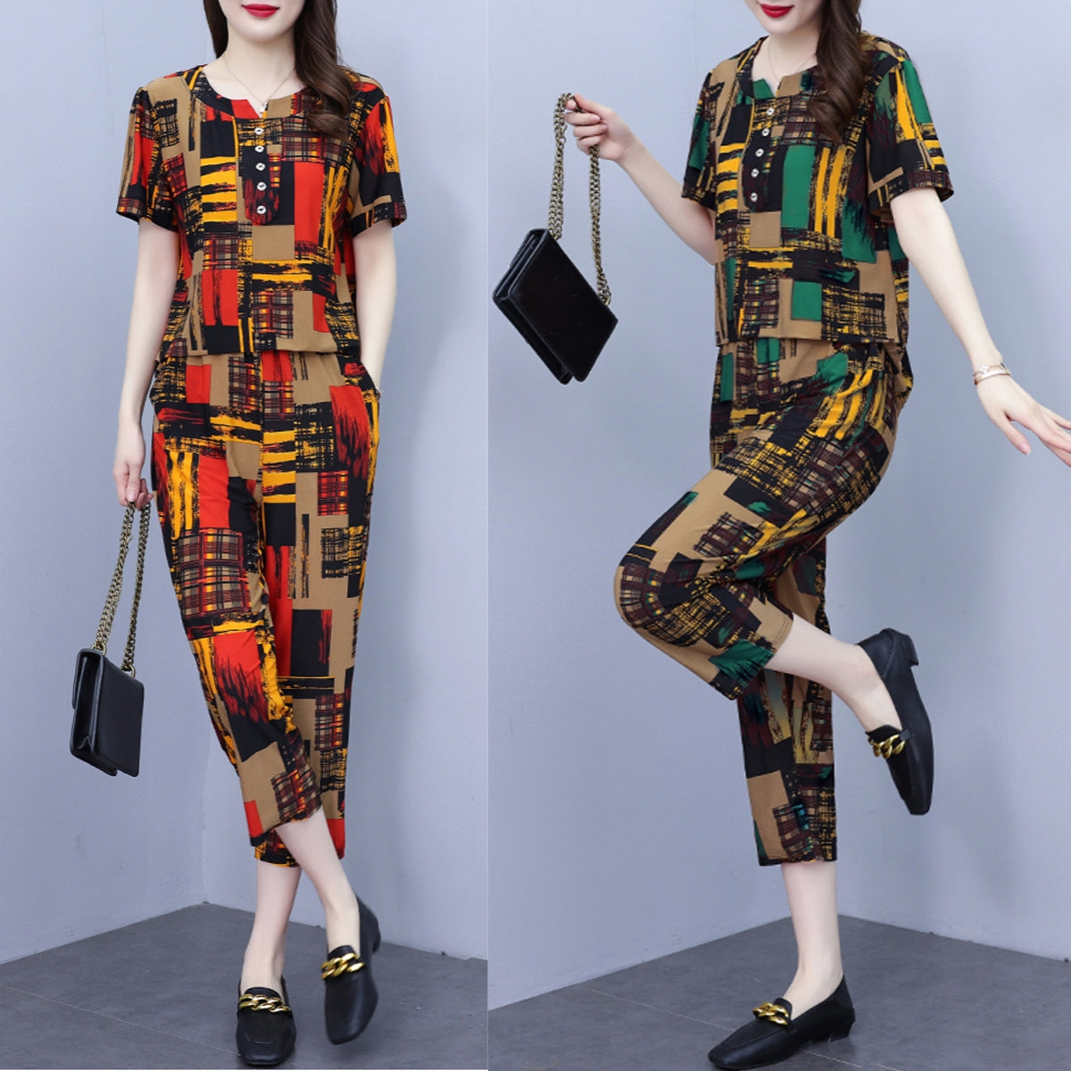 🔥【Reducere 50%】 Bluză + pantaloni 🔥2026, set din două piese cool, confortabil și casual pentru femei