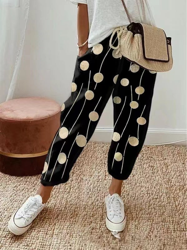 🎉Pantaloni casual de damă din bumbac și in, multicolor opțional（S-3XL）