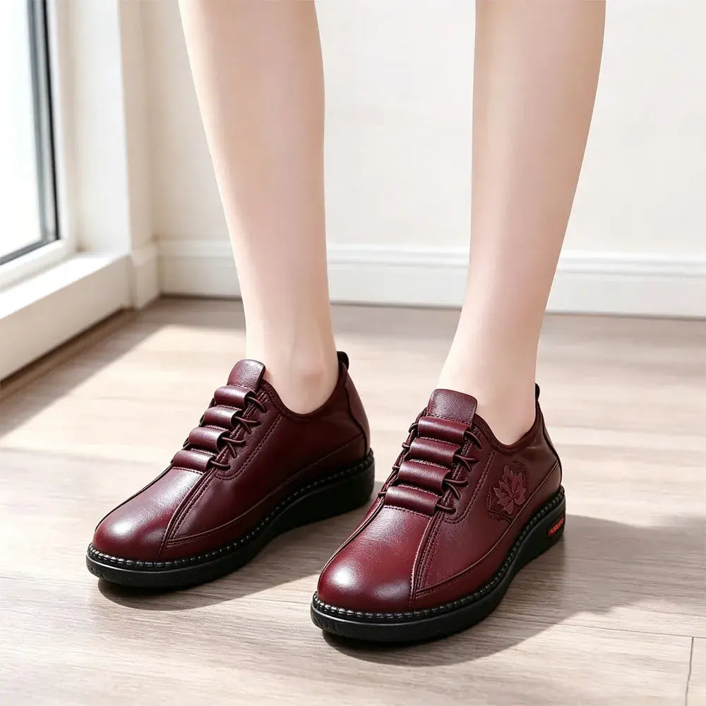 👟【36-43】Mocasini damă din piele naturală – ușori și confortabili, potriviți pentru seniori