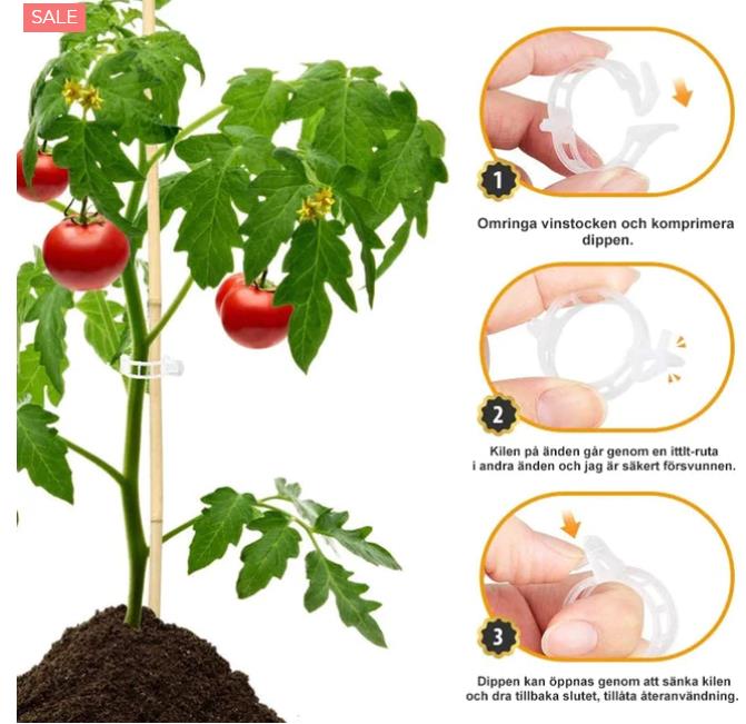 💦🌈【200buc】🌱Agrafe fixe din plastic pentru plante