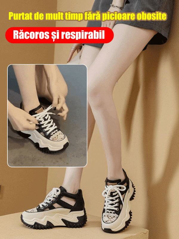 【35-40】2026 vara noi femei gol respirabil sandale casual suta cu fund gros sandale