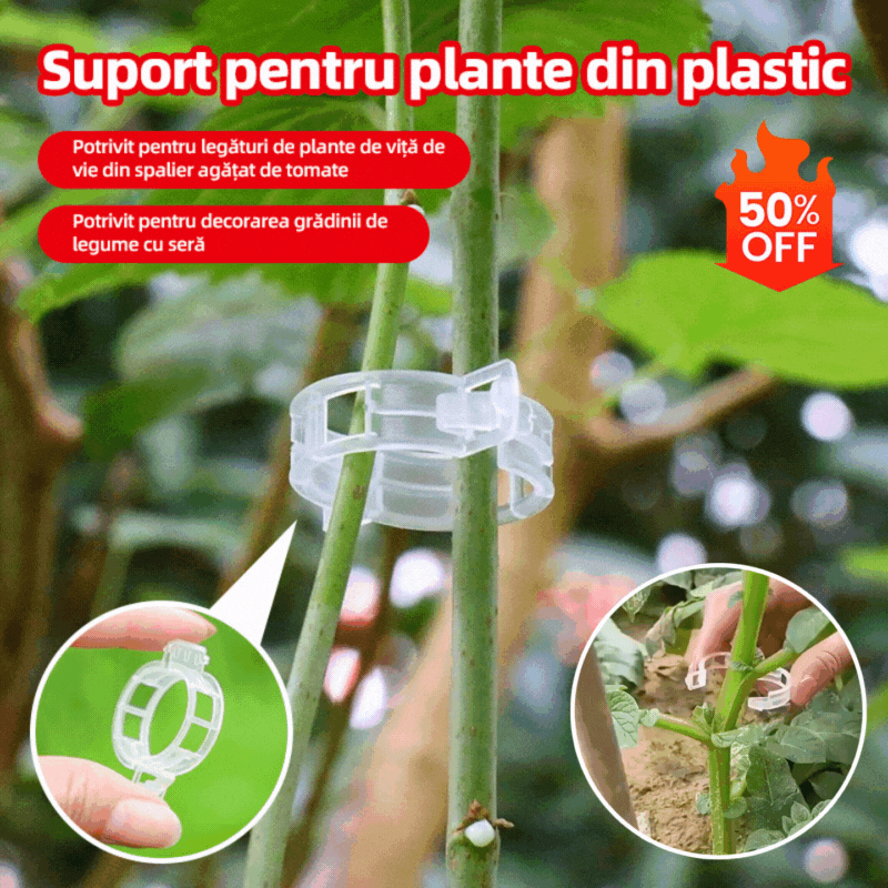 💦🌈【200buc】🌱Agrafe fixe din plastic pentru plante