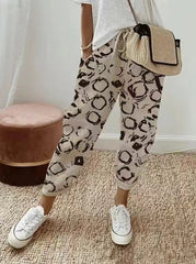 🎉Pantaloni casual de damă din bumbac și in, multicolor opțional（S-3XL）