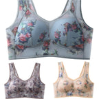 👙【Set de 3】❄️Sutien premium cu efect de susținere – din material tip mătase cu gheață, răcoros și confortabil