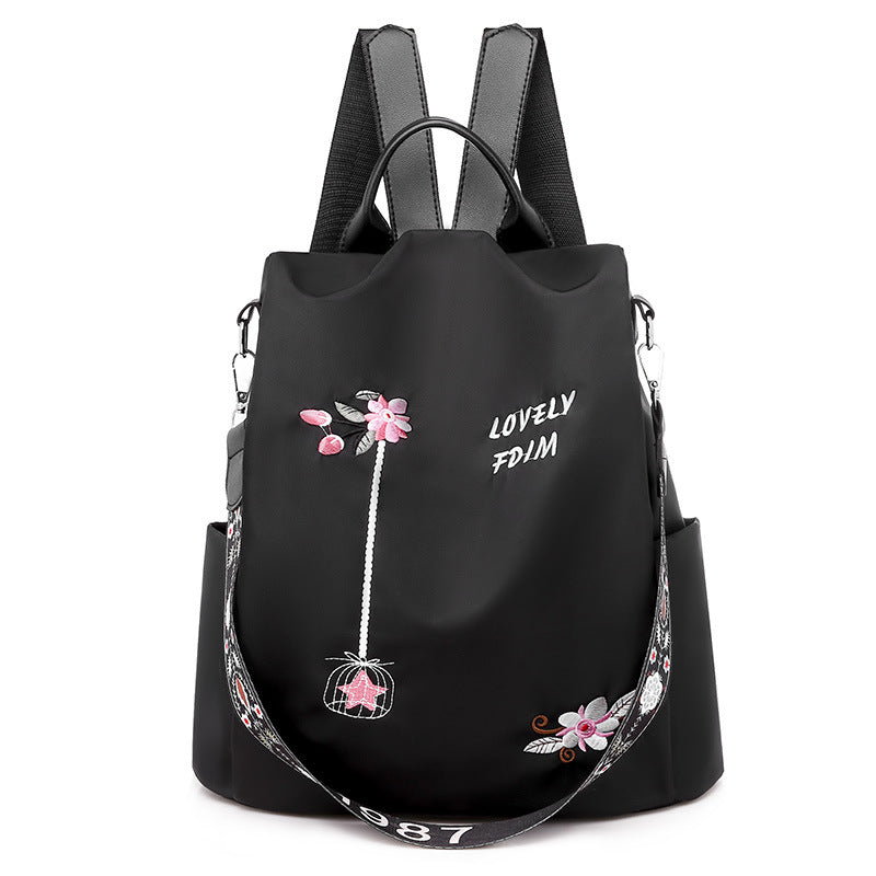 Rucsac cu broderie din Oxford pentru femeie