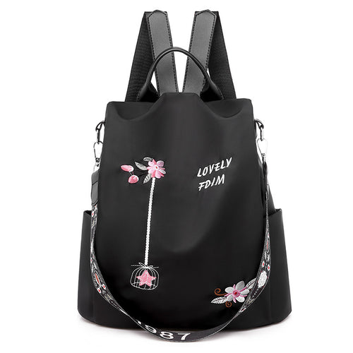 Rucsac cu broderie din Oxford pentru femeie