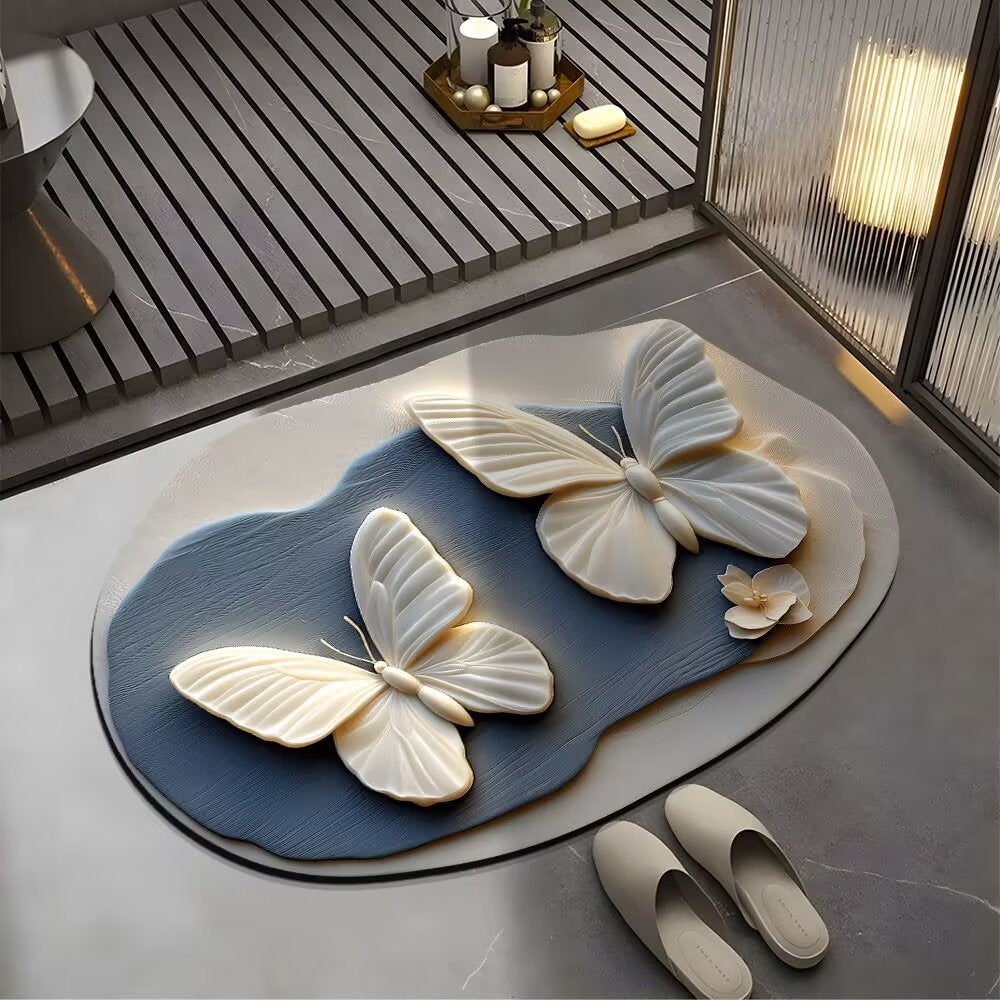 🔥🔥【40*60cm】REDUCERE FONDĂ💕Covoraș absorbant antiderapant cu model realist 3D
