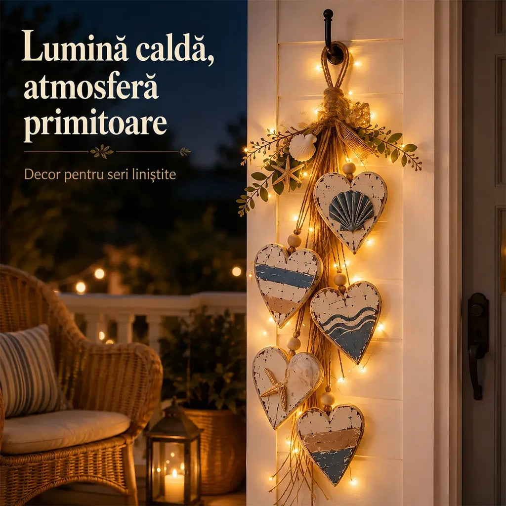 Decorațiune Suspendată Rustică cu Dovleci și Lumini LED – Ornament de Toamnă pentru Ușă, Perete sau Grădină 🎃🍂