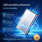 ⚡【32TB】💾 SSD (Unitate Stare Solidă) Ultra-Subțire de Nouă Generație | Capacitate Mare și Viteză Ridicată | Stocare Portabilă 🚀