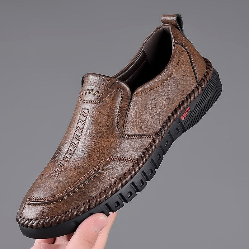 🏆👞【39-44】2026 pantofi sport casual pentru bărbați, din piele naturală, cu talpă moale, antiderapantă, respirabilă