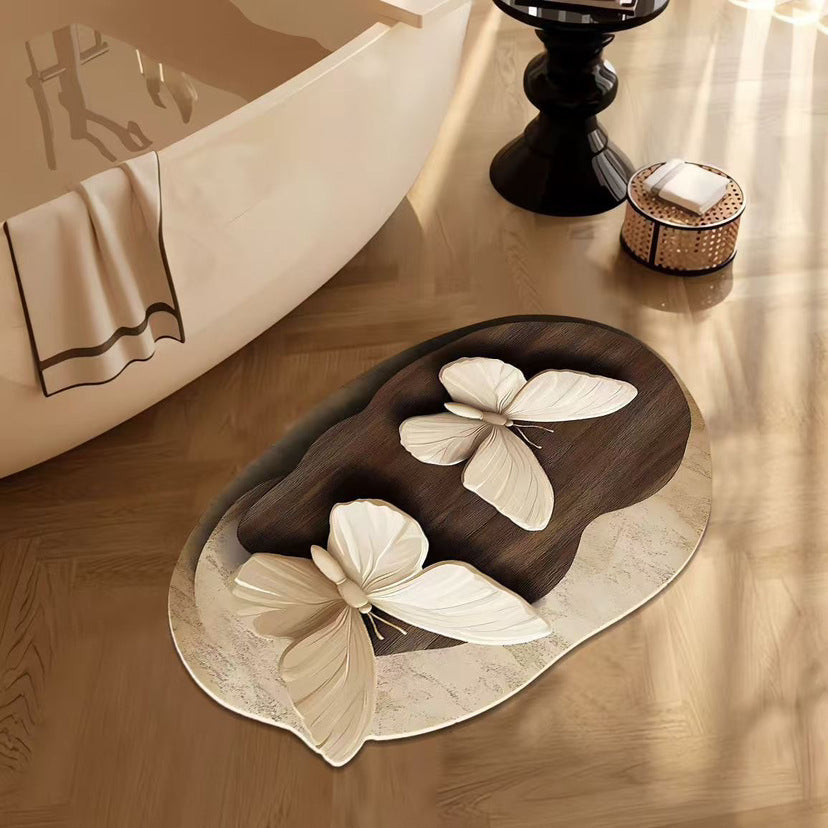 🔥🔥【40*60cm】REDUCERE FONDĂ💕Covoraș absorbant antiderapant cu model realist 3D