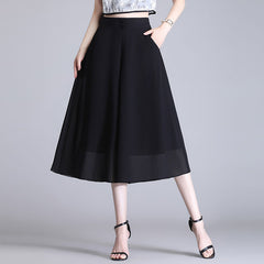 💃🔥2026 pantaloni pantaloni de vară noi de damă, din șifon subțire, tăiați casual, cu talie înaltă (40kg-90kg)