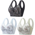🔥🔥【Cumpărați 3, primiți 3 gratuit】【6 buc】💕🎁【40kg-100kg】Sutien de mărime mare din mătase de gheață fără cusături, respirabil și reglabil