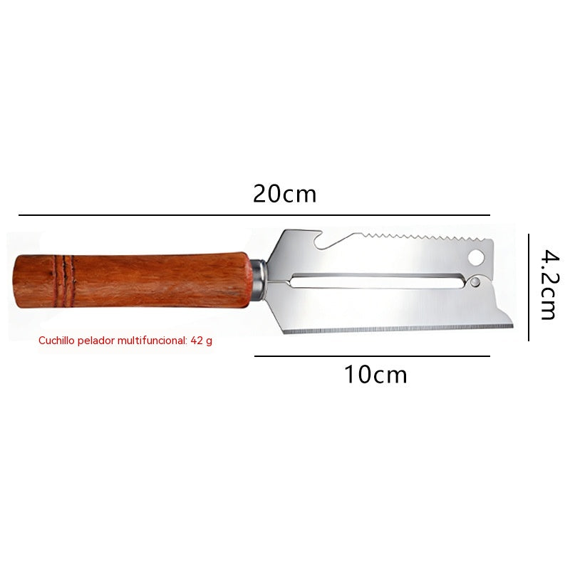 【Cumpără 1, Primești 1 GRATIS】 🔪 Curățător de bucătărie multifuncțional 3în1: curăță, feliază și deschide dopurile sticlelor!
