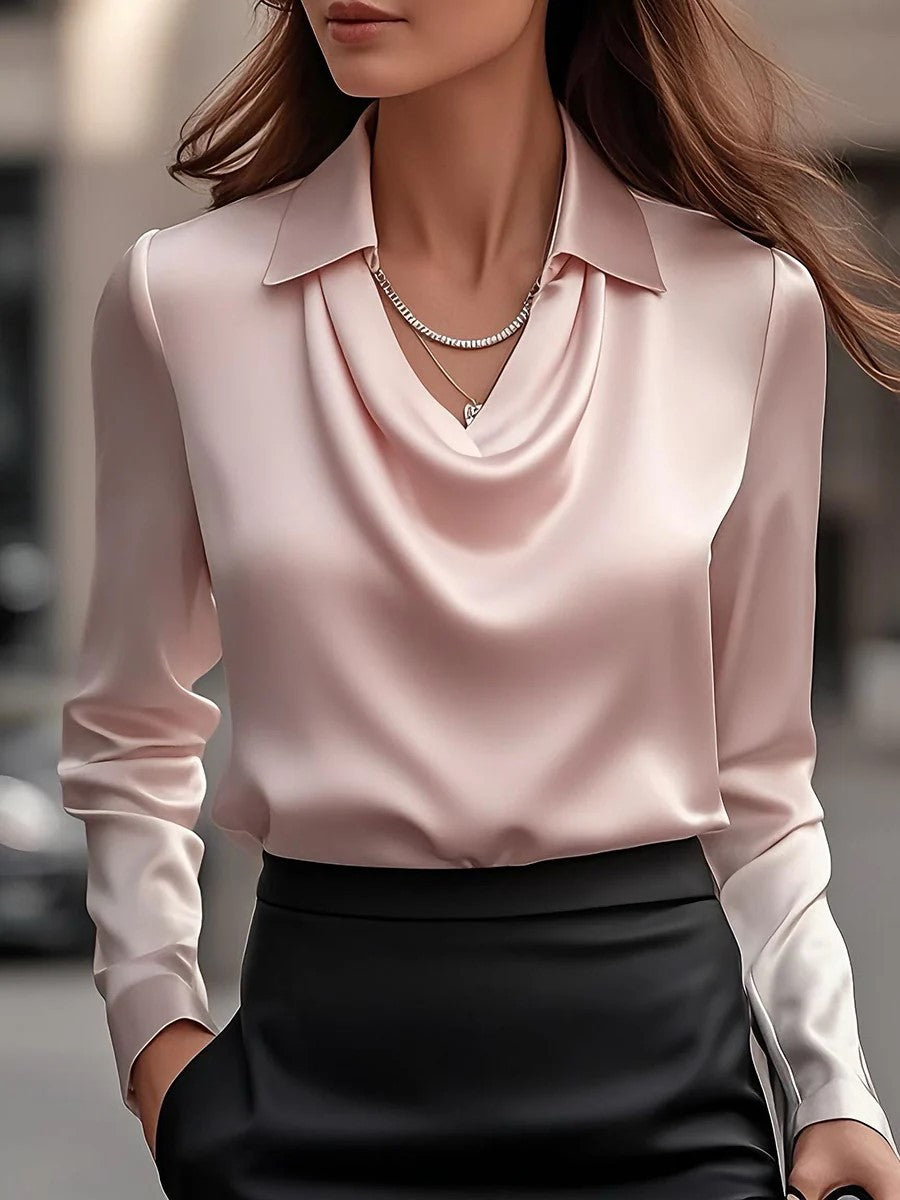 🔥✨【S-3XL】Egyszerű női ing mintával és lehajtható gallérral