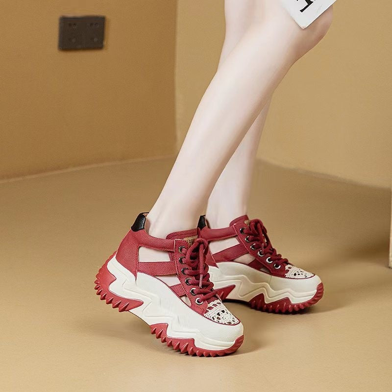 【35-40】2026 vara noi femei gol respirabil sandale casual suta cu fund gros sandale