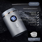 Aparat de Ras Electric Mini pentru Bărbați, Puternic, cu Afișaj Digital
