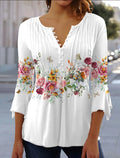 👕🥰【Oferta limitált ideig 】[S-5XL] Elegáns női póló V-nyakkivágással
