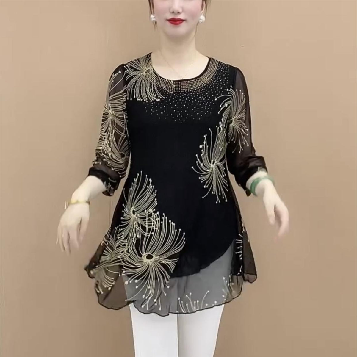 【Cumpărați 1, primiți 1 gratuit】【S-4XL】Top tricou din dantelă de vară 2026