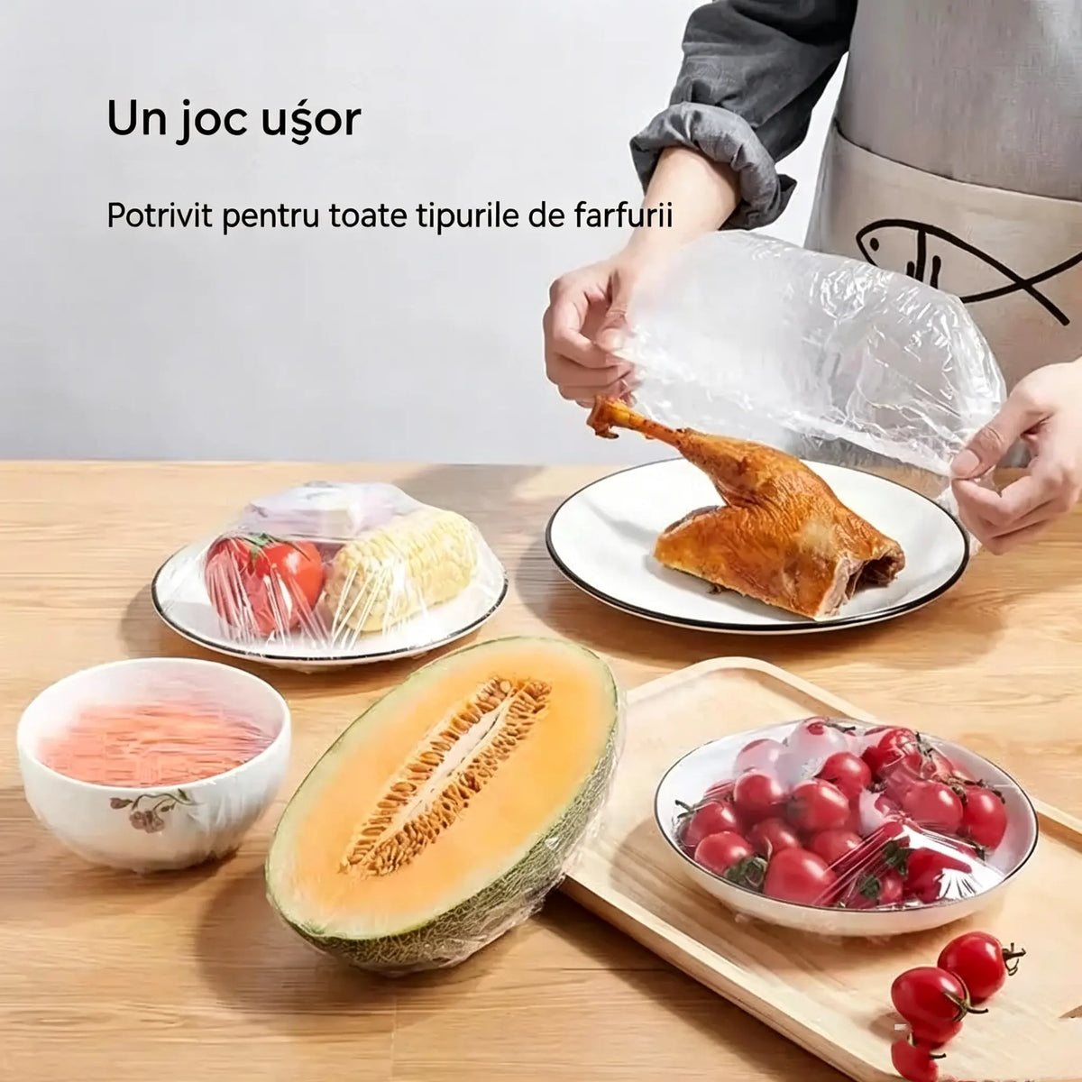 ✨500 de folii din plastic reutilizabile, flexibile și sigure pentru contactul cu alimentele