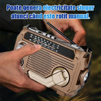 💥🏕️Radio portabil multifuncțional, radio AM, card Bluetooth stabil, audio multibandă