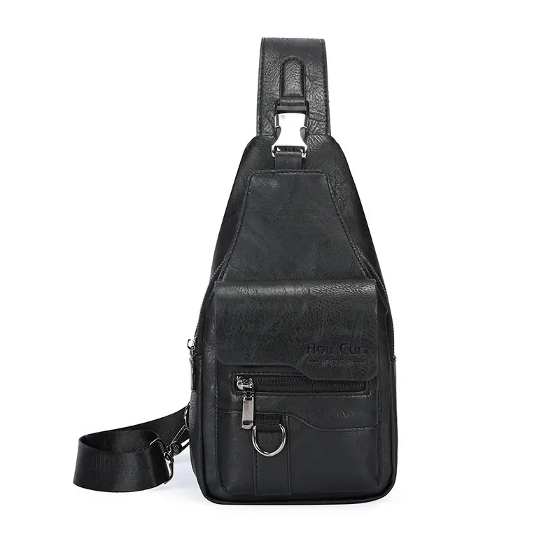 🎒 Geantă de umăr din piele naturală impermeabilă, în stil retro: un articol indispensabil pentru deplasările zilnice.