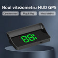 【Navigație GPS auto cu avertizare pentru evitarea obstacolelor】Vitezometru și turometru GPS de ultimă generație, cu afișaj HUD